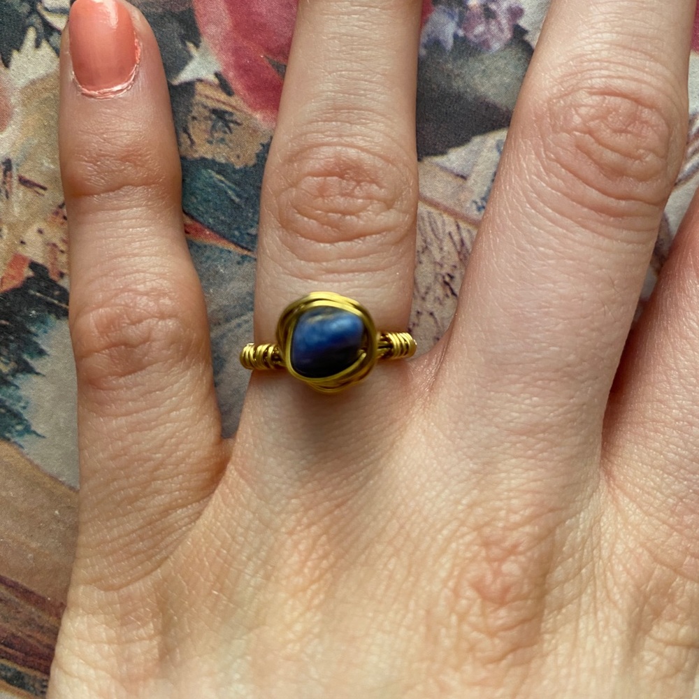 Dark turquoise stone